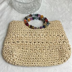 Cappelli straw handbag